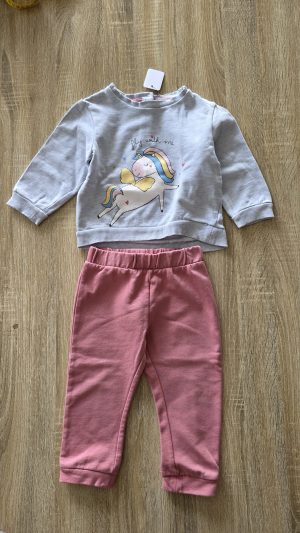 Ensemble Gris, Rose Fille 23 Mois Tex baby - Vue de face