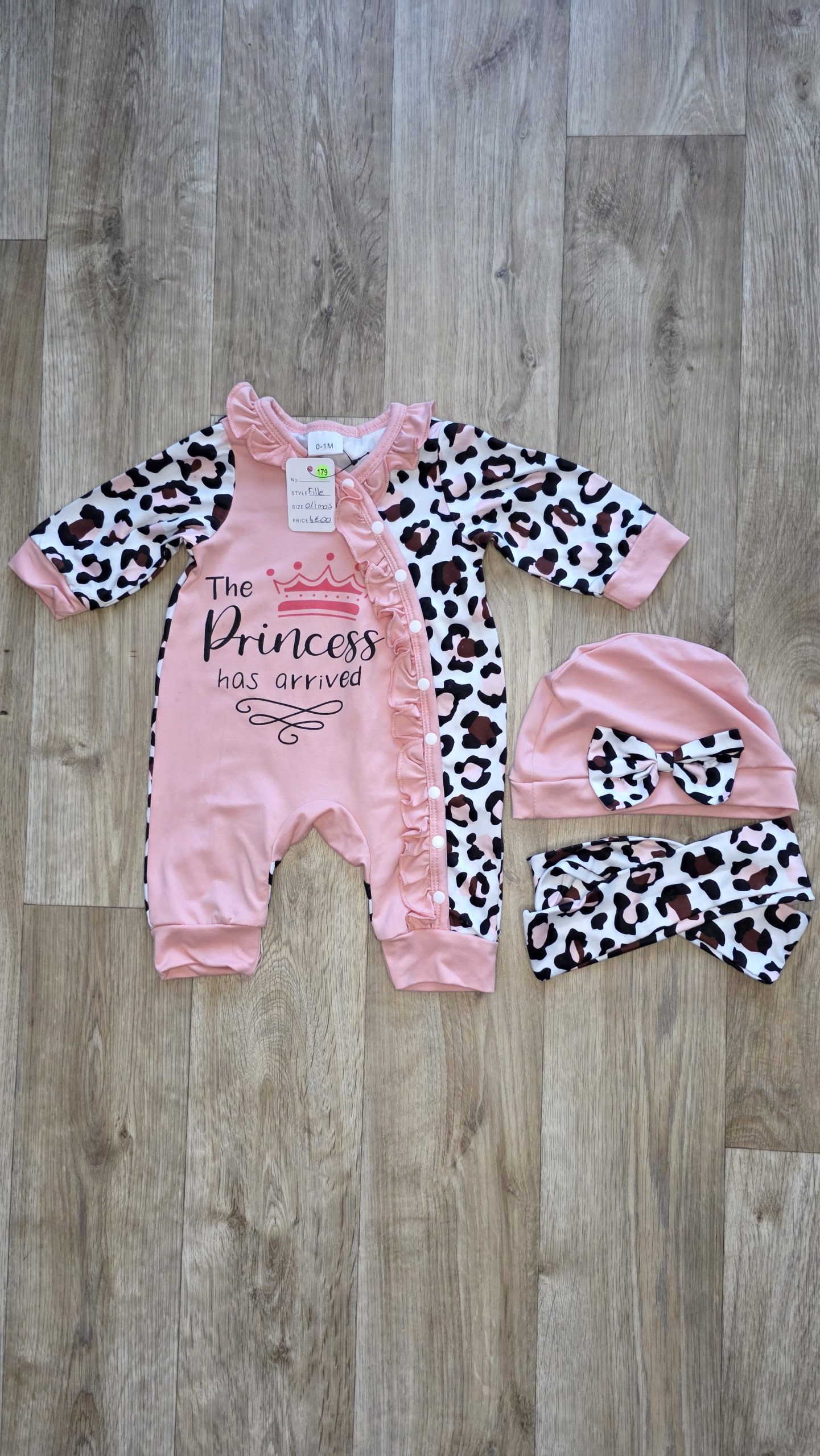 Pyjama + bandeau Pyjama + bandeau Fille 0 Mois, 1 Mois - Vue de face