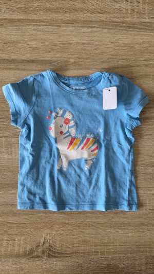 T-shirt Bleu Fille 92 Cm Inextenso - Vue de face