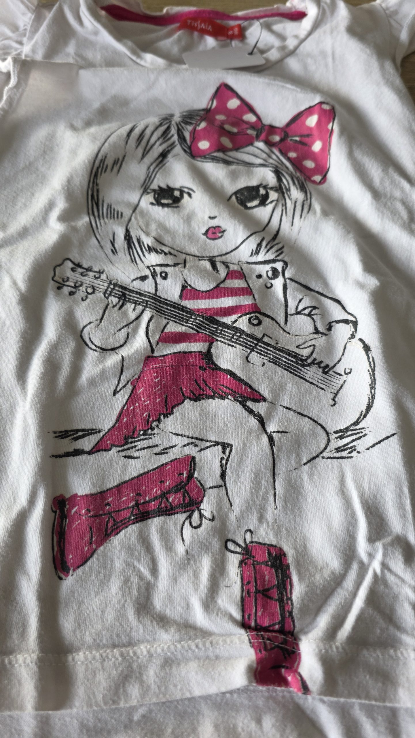 T-shirt T-shirt Fille 8 Ans Tissaia - Détail