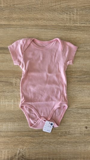 Body manches courtes Rose Fille - Vue de face