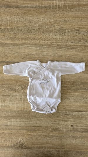 Body manches longues Blanc Mixte 1 Mois U collection - Vue de face