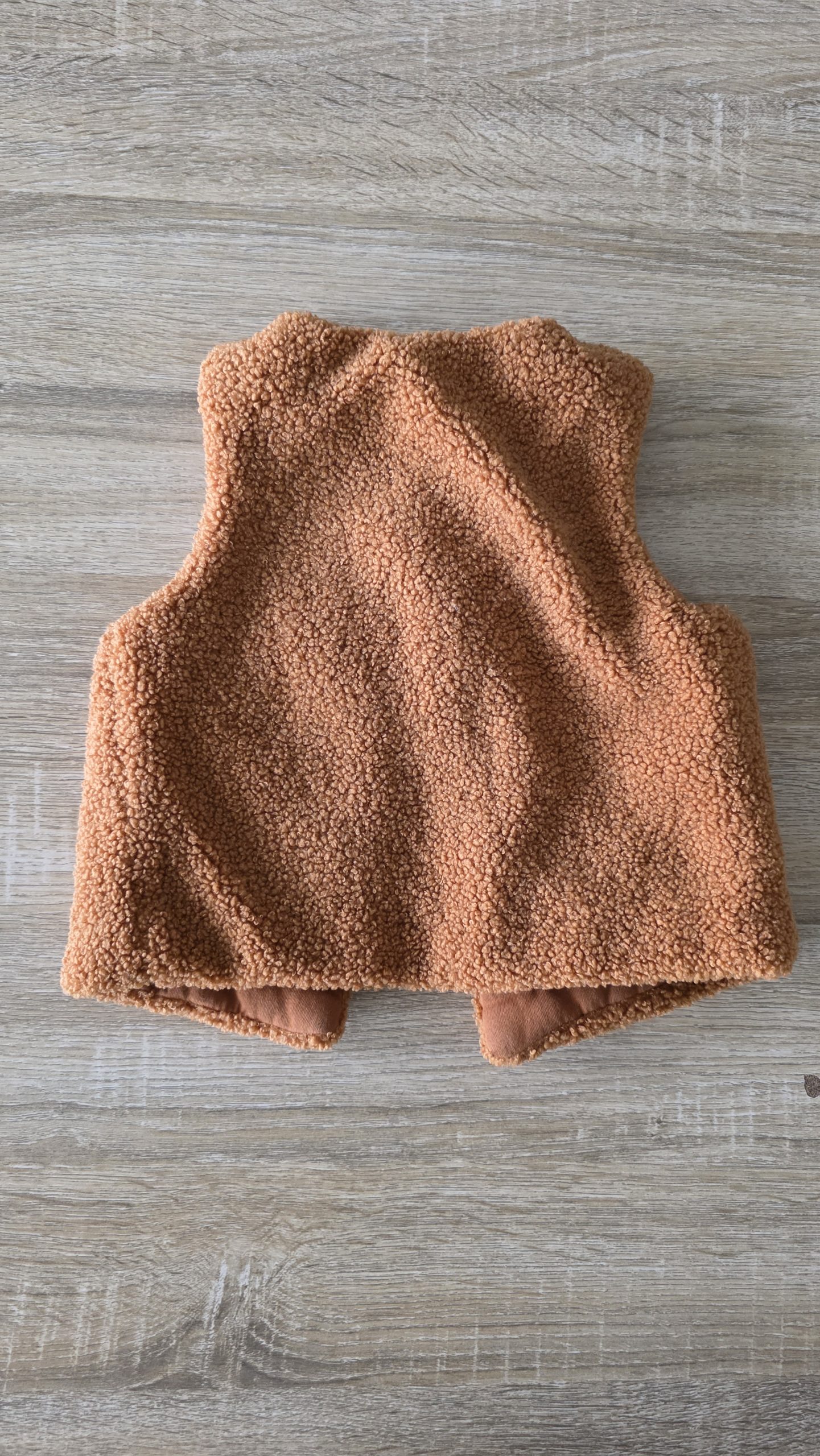 Gilet sans manche Gilet sans manche Brun Fille 12 Mois Orchestra - Vue de dos