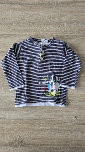 Pull Blanc, Bleu Garçon 18 Mois Gémo - Vue de face