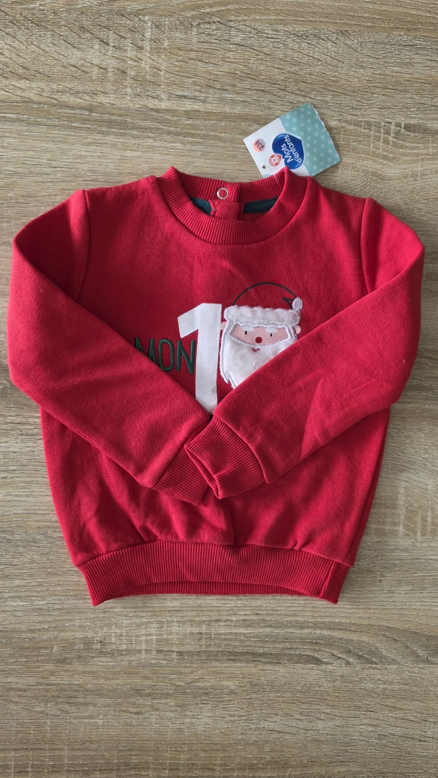 Pull Pull Garçon 18 Mois Mot d'enfant - Détail