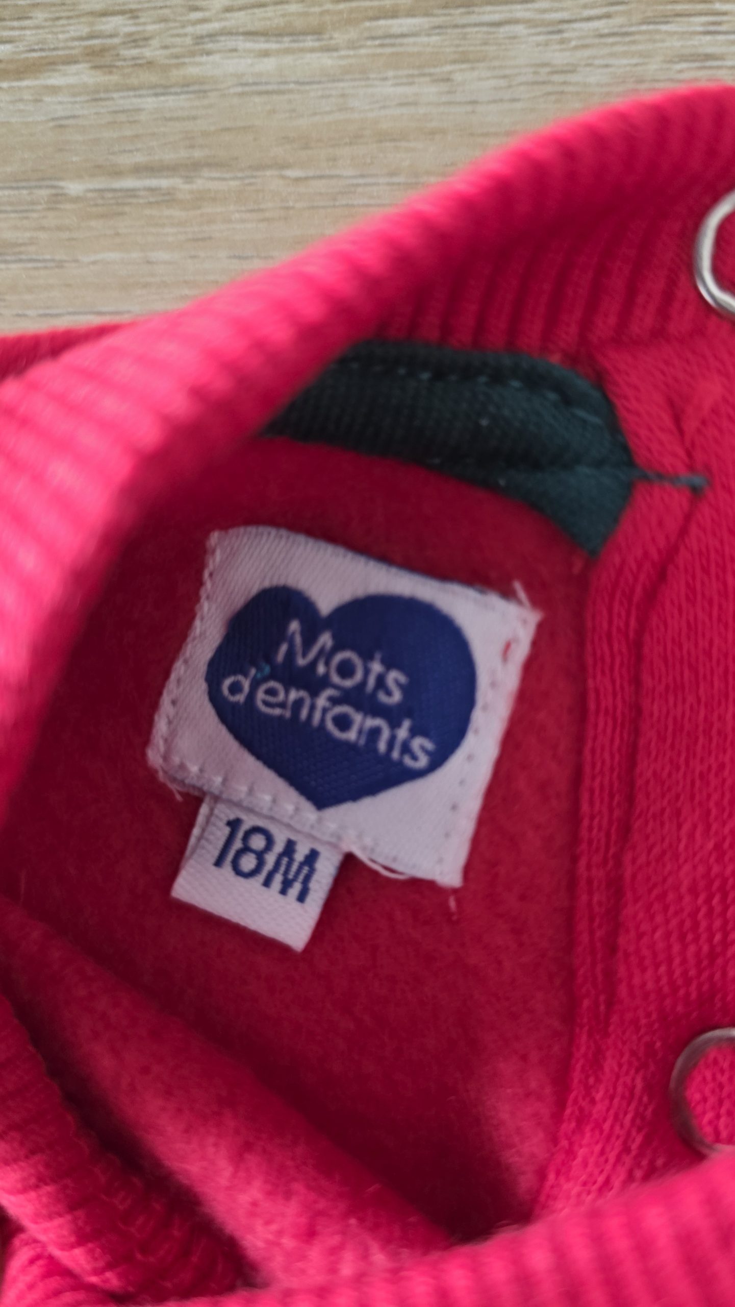 Pull Pull Garçon 18 Mois Mot d'enfant - Étiquette