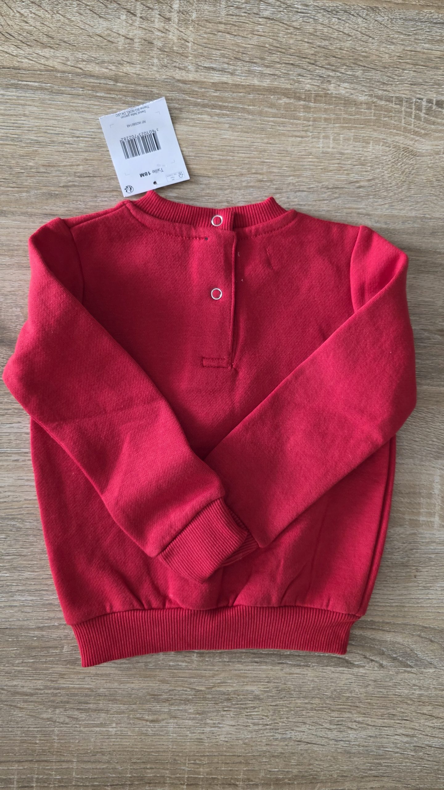 Pull Pull Garçon 18 Mois Mot d'enfant - Vue de dos