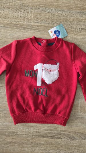 Pull Garçon 18 Mois Mot d'enfant - Vue de face