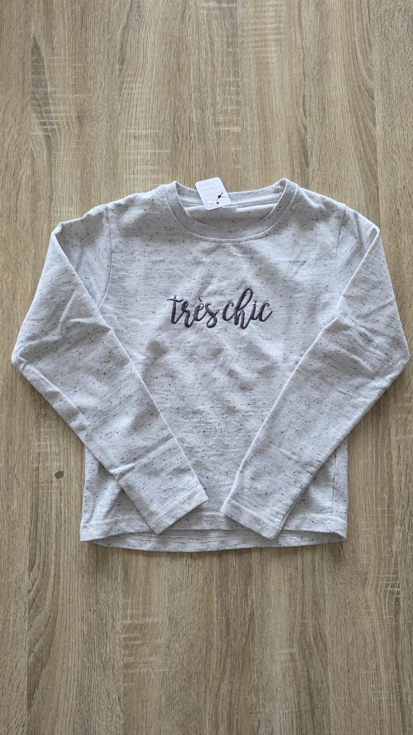 Pull Pull Gris Fille 134 Cm, 140 Cm Sans marque - Vue de face