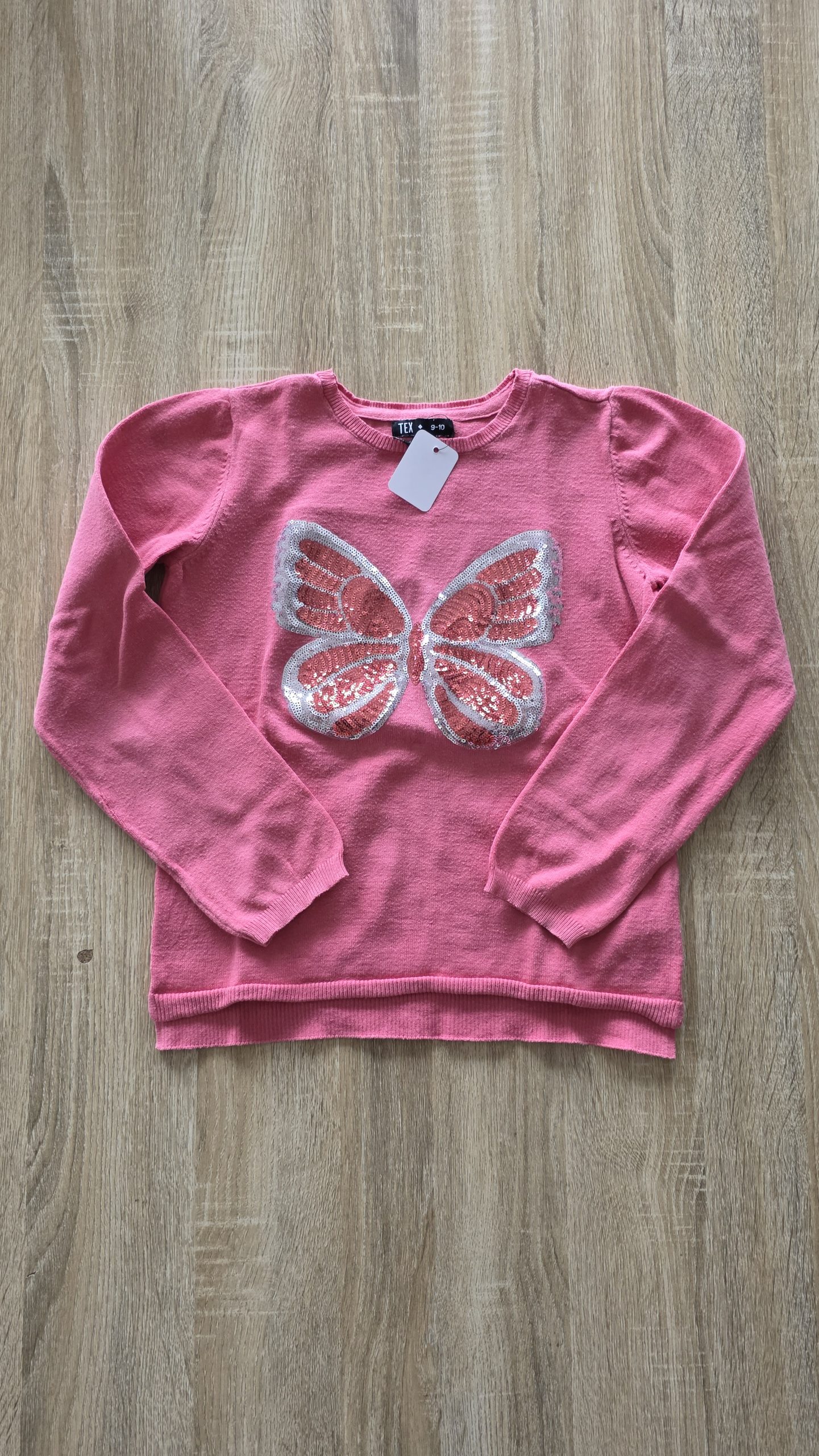 Pull Pull Rose Fille 9 Ans, 10 Ans Tex - Vue de face
