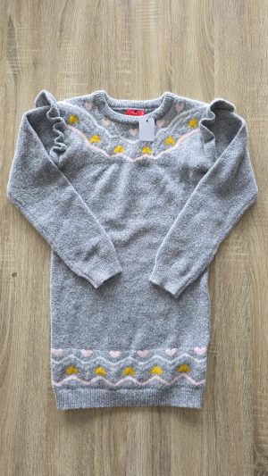 Robe pull Gris Fille 8 Ans Tissaia - Vue de face