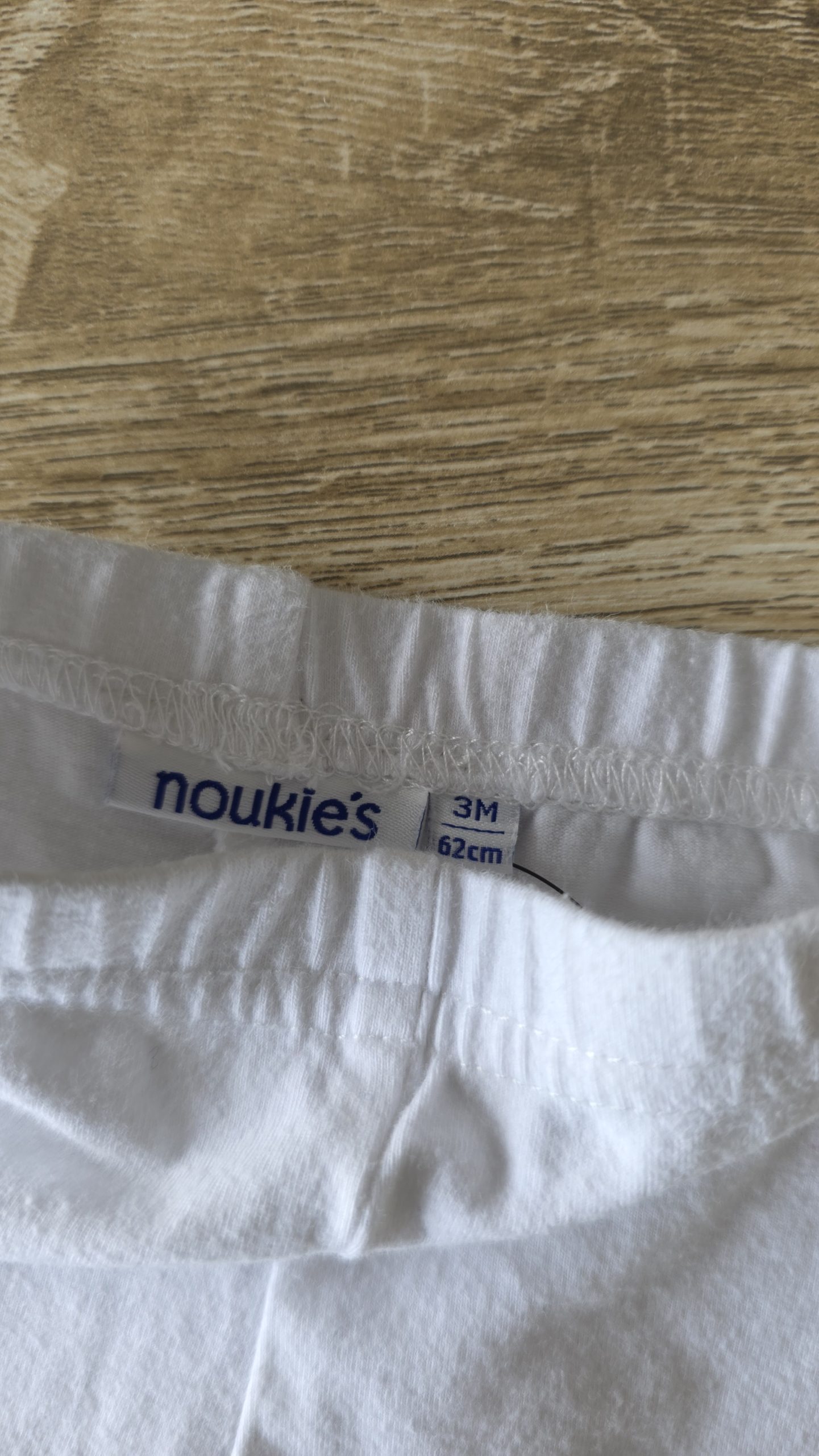 Legging Legging Blanc Fille 3 Mois Noukie's - Étiquette