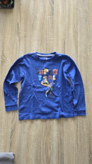 Pull Bleu Garçon 9 Ans, 10 Ans Tex - Vue de face