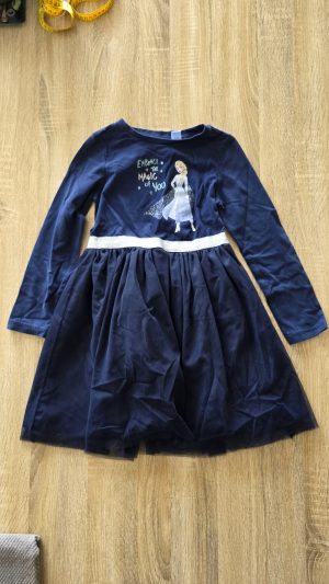 Robe Bleu Fille 7 Ans, 8 Ans Disney Frozen - Vue de face