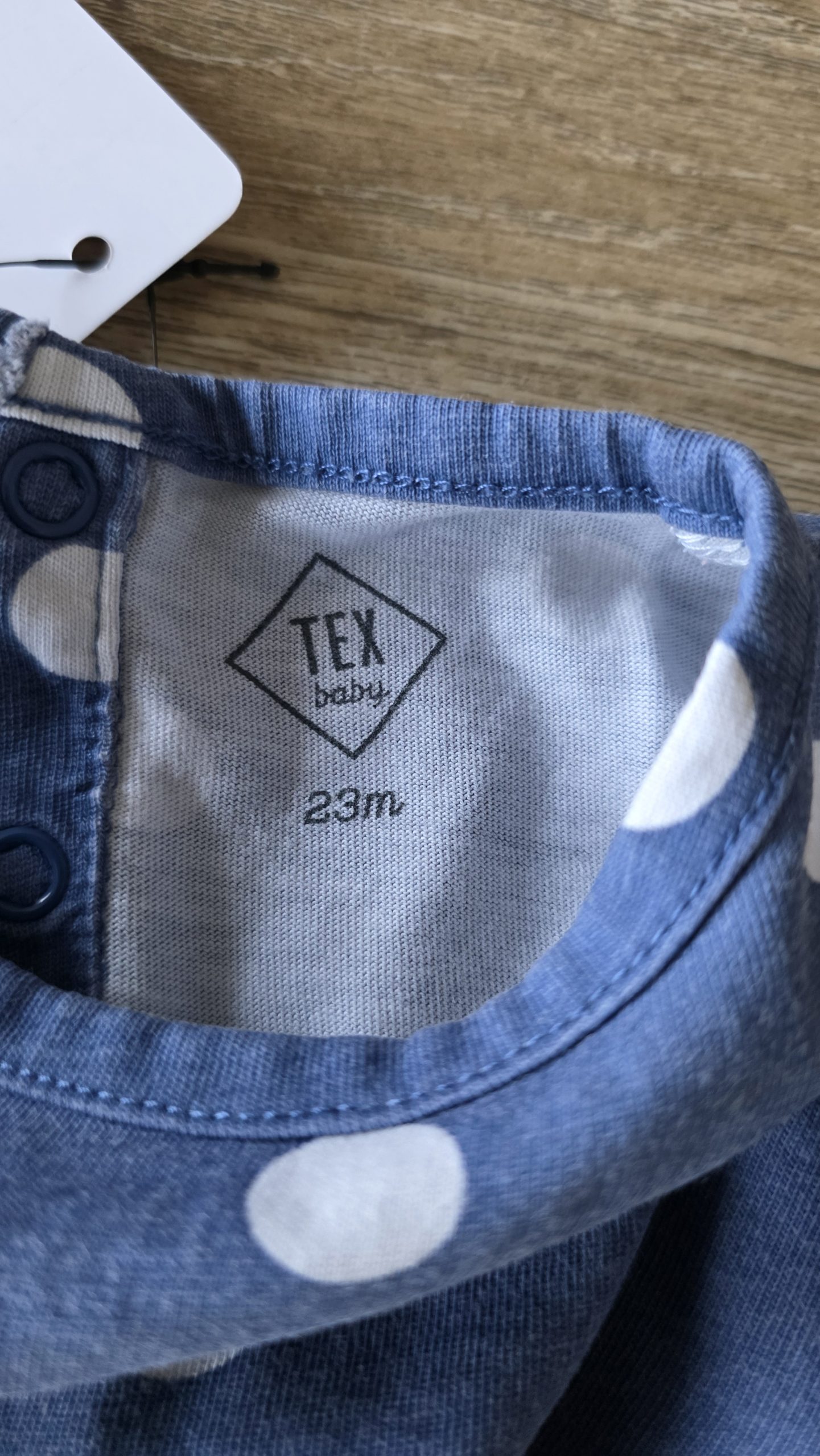 T-shirt manches longues T-shirt manches longues Bleu Fille 23 Mois Tex baby - Étiquette