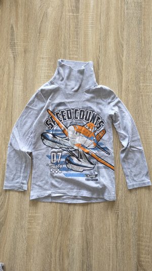 T-shirt manches longues Gris Garçon 128 Cm - Vue de face