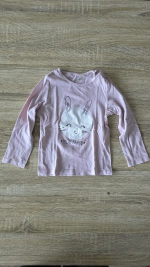 T-shirt manches longues Rose Fille 24 Mois Kiabi - Vue de face