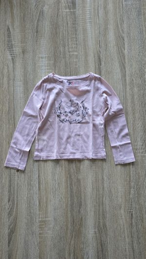 T-shirt manches longues Rose Fille 3 Ans Kiabi - Vue de face