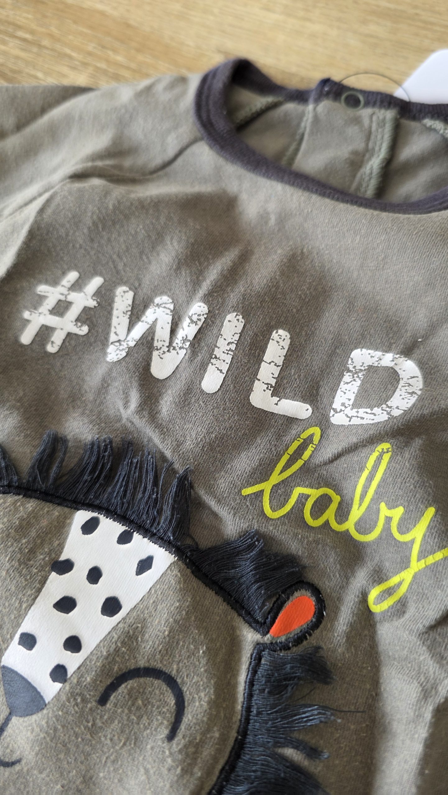 T-shirt T-shirt Vert Garçon 9 Mois Petit béguin - Détail