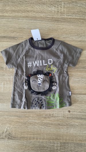 T-shirt Vert Garçon 9 Mois Petit béguin - Vue de face