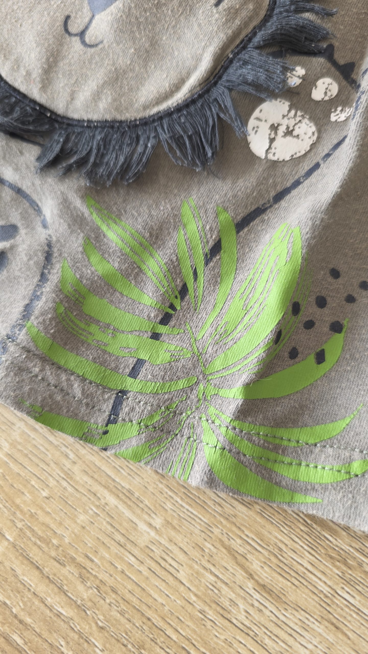 T-shirt T-shirt Vert Garçon 9 Mois Petit béguin - Vue rapprochée