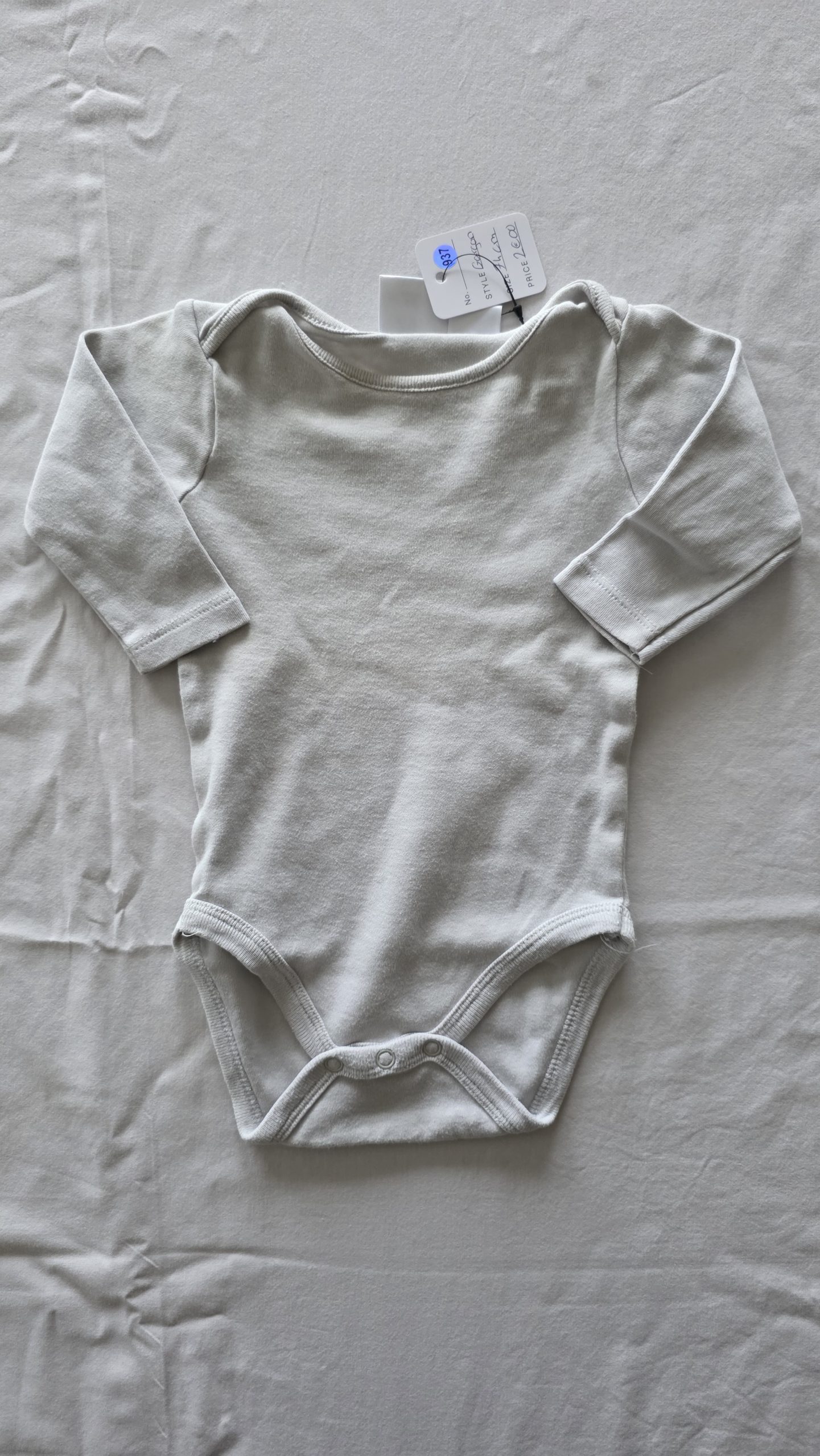 Body Body Blanc, Gris Garçon 74 Cm Zara - Vue de face