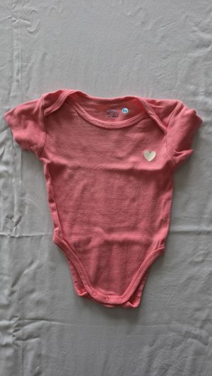 Body Rose Fille 68 Cm Mot d'enfant - Vue de face