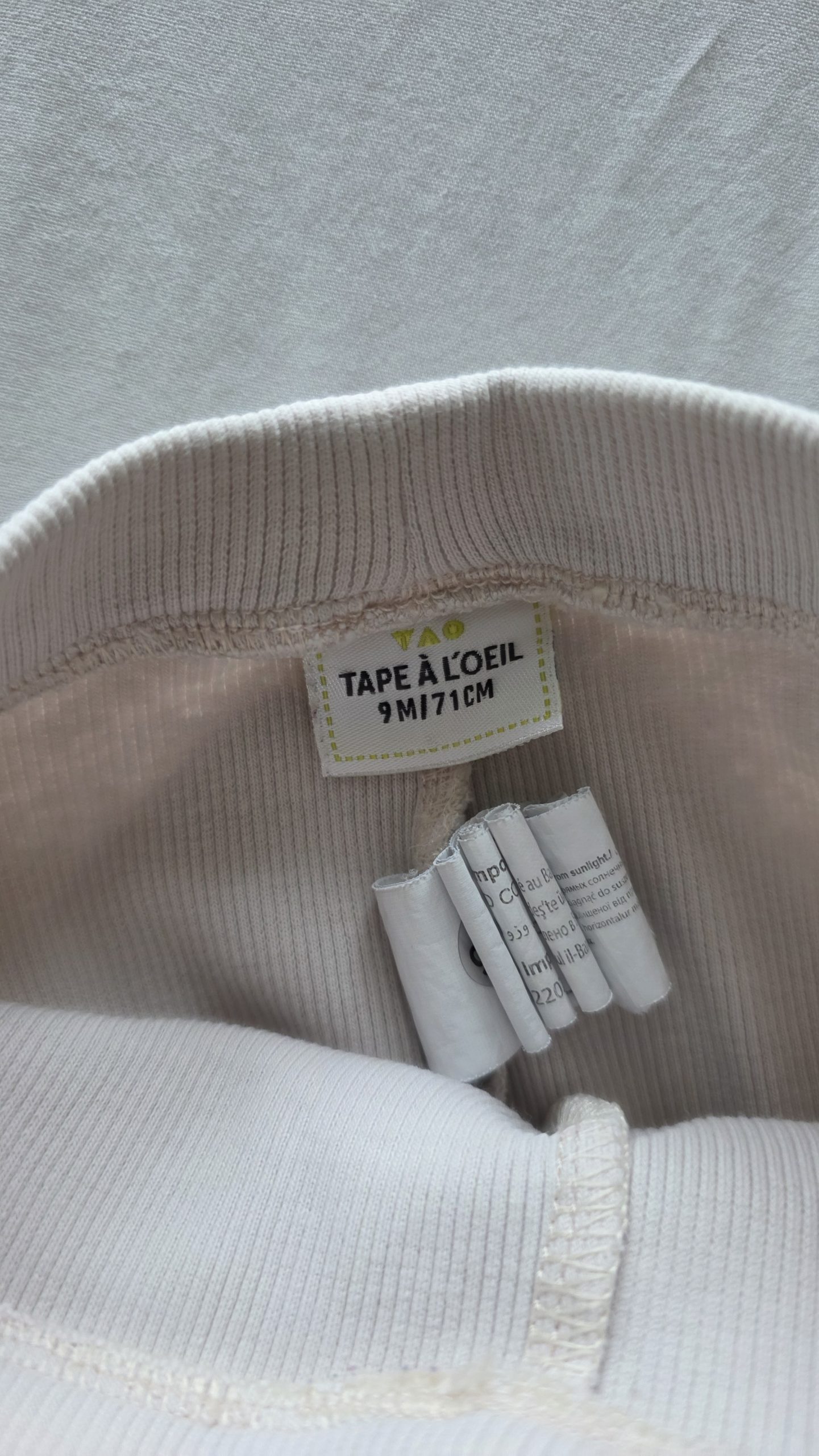 Legging Legging Rose Fille 9 Mois Tape à l'oeil - Étiquette