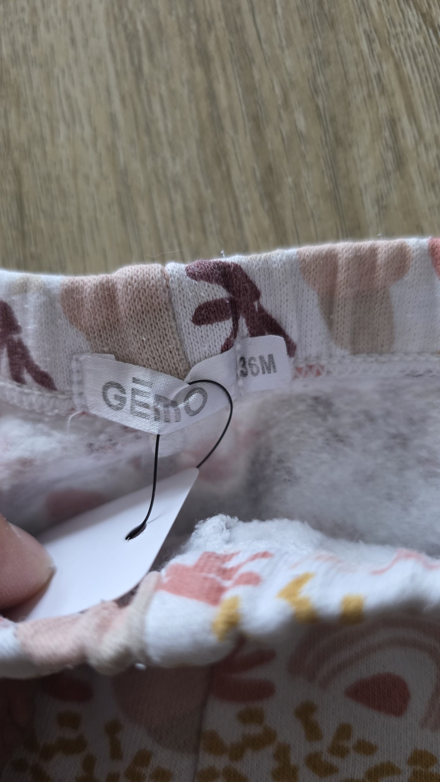 Pantalon Pantalon Blanc Fille 36 Mois Gémo - Étiquette