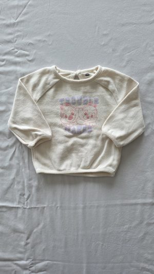 Pull Beige Fille 1 Mois Disney - Vue de face