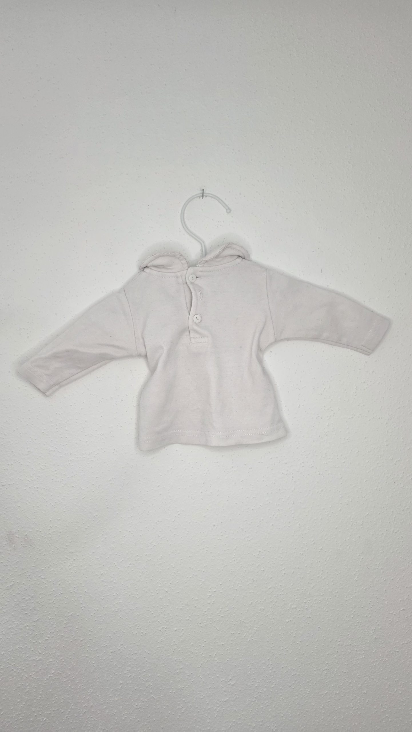 Pull Pull Blanc crème Fille 1 Mois - Vue de dos