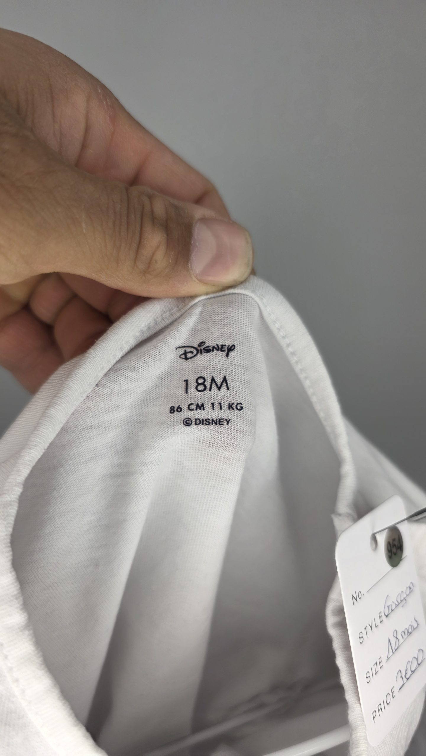 Pull Pull Blanc Garçon 18 Mois Disney baby - Étiquette