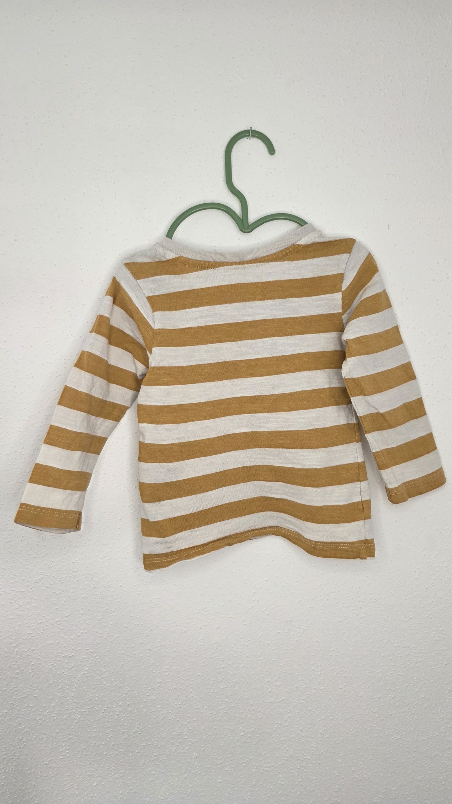 Pull Pull Blanc, Jaune moutarde Garçon 18 Mois Orchestra - Étiquette