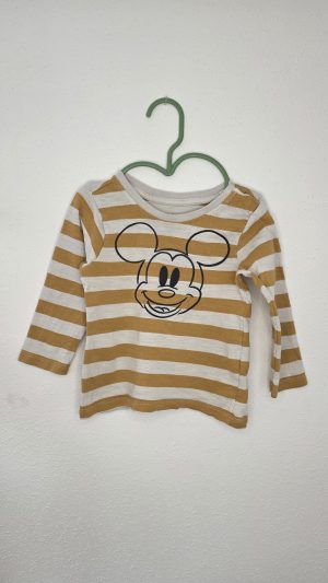 Pull Blanc, Jaune moutarde Garçon 18 Mois Orchestra - Vue de face