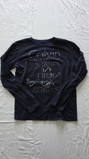 Pull Bleu Garçon XL Calvin klein - Vue de face