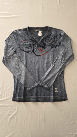 Pull Gris Garçon XL desigual - Vue de face