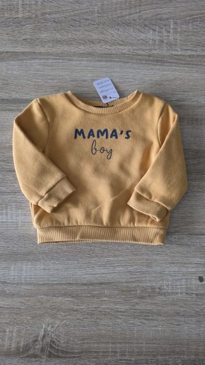 Pull Jaune Garçon 6 Mois Inextenso - Vue de face