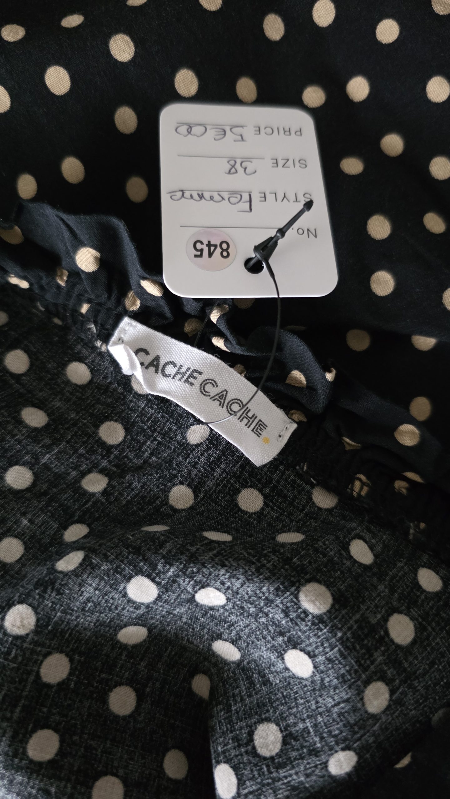 Pull Pull Noir Fille 38 Cache Cache - Étiquette