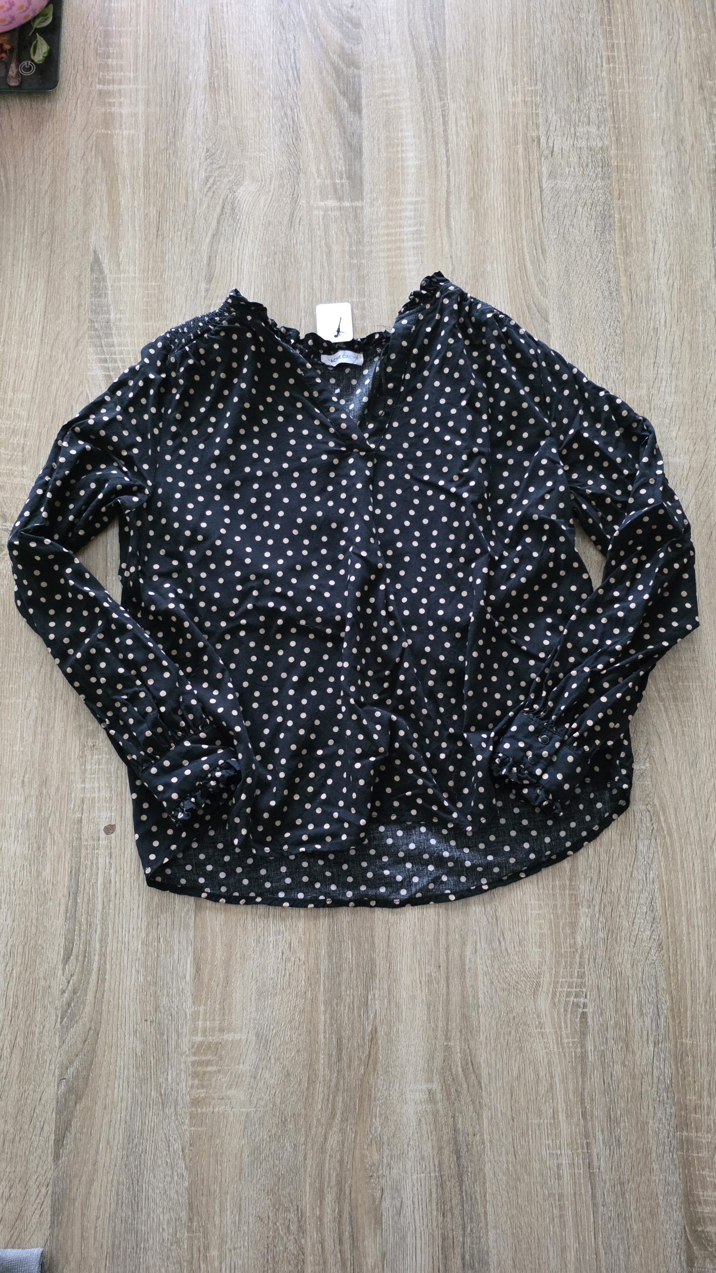 Pull Pull Noir Fille 38 Cache Cache - Vue de face