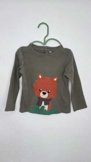 Pull Vert Garçon 23 Mois - Vue de face