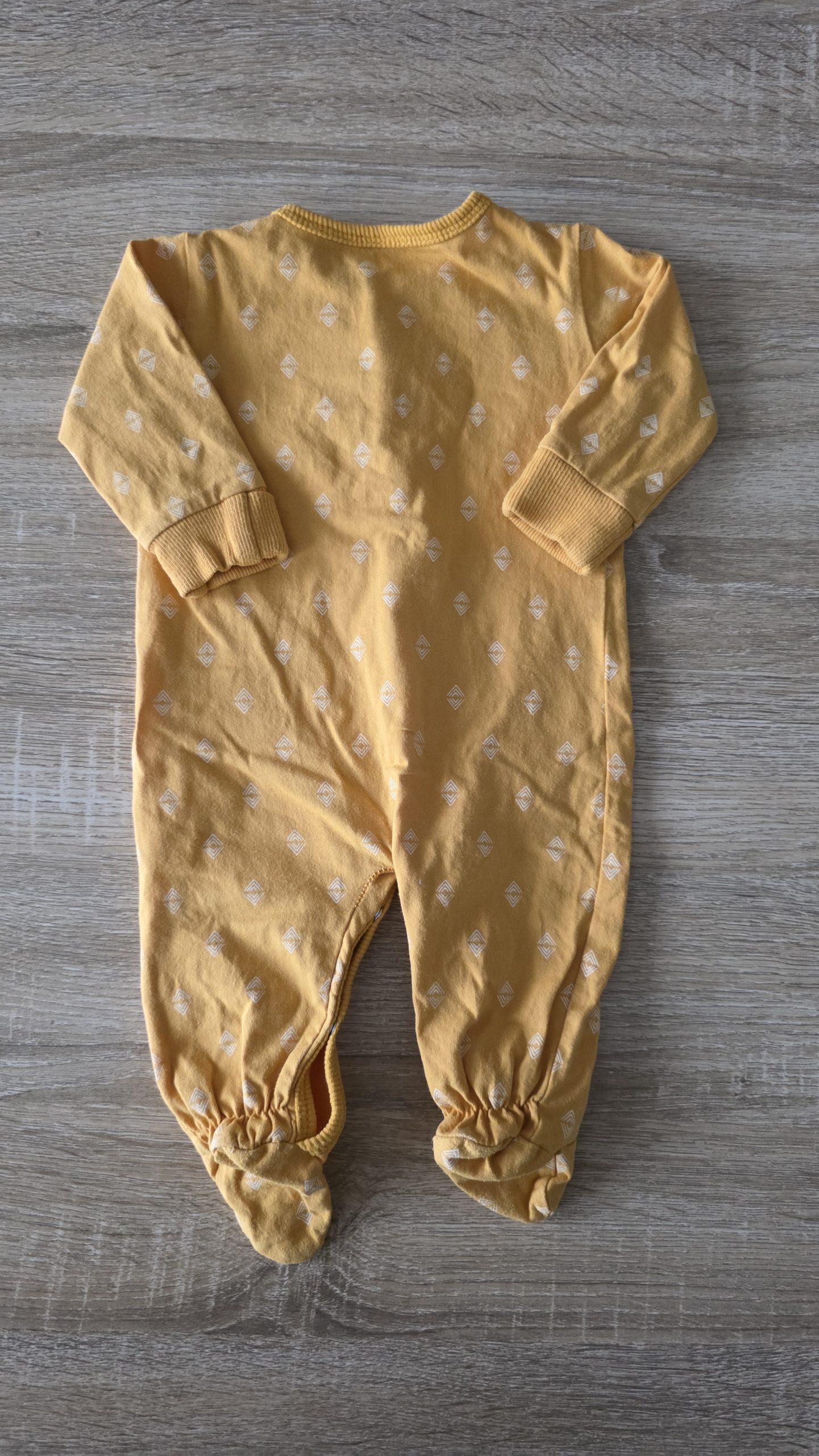 Pyjama Pyjama Jaune Garçon 1 Mois Zeeman - Vue de dos