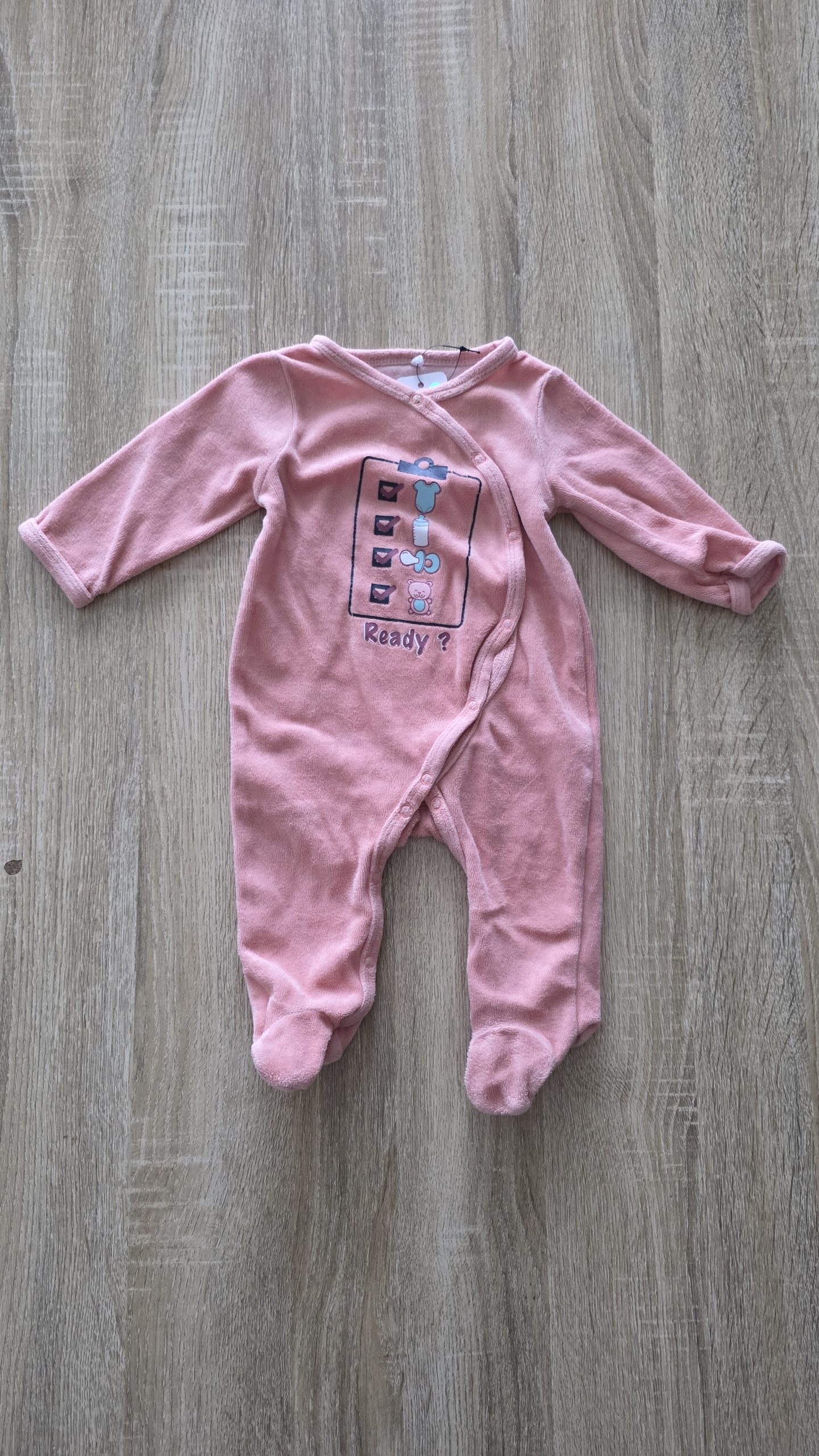 Pyjama Pyjama Rose Fille 3 Mois - Vue de face