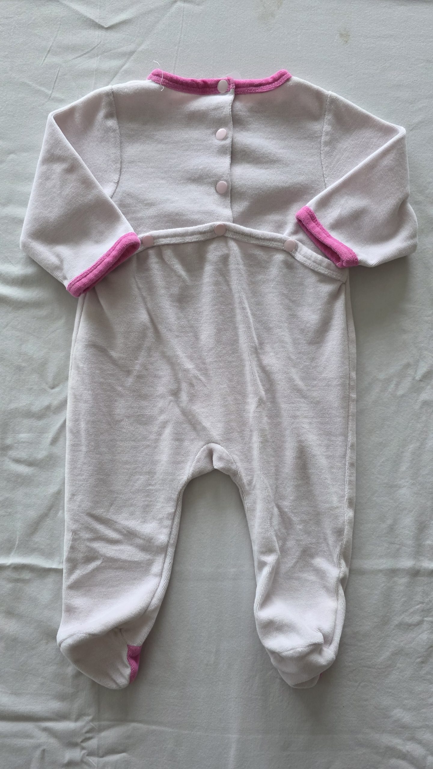 Pyjama Pyjama Rose Fille 6 Mois - Vue de dos