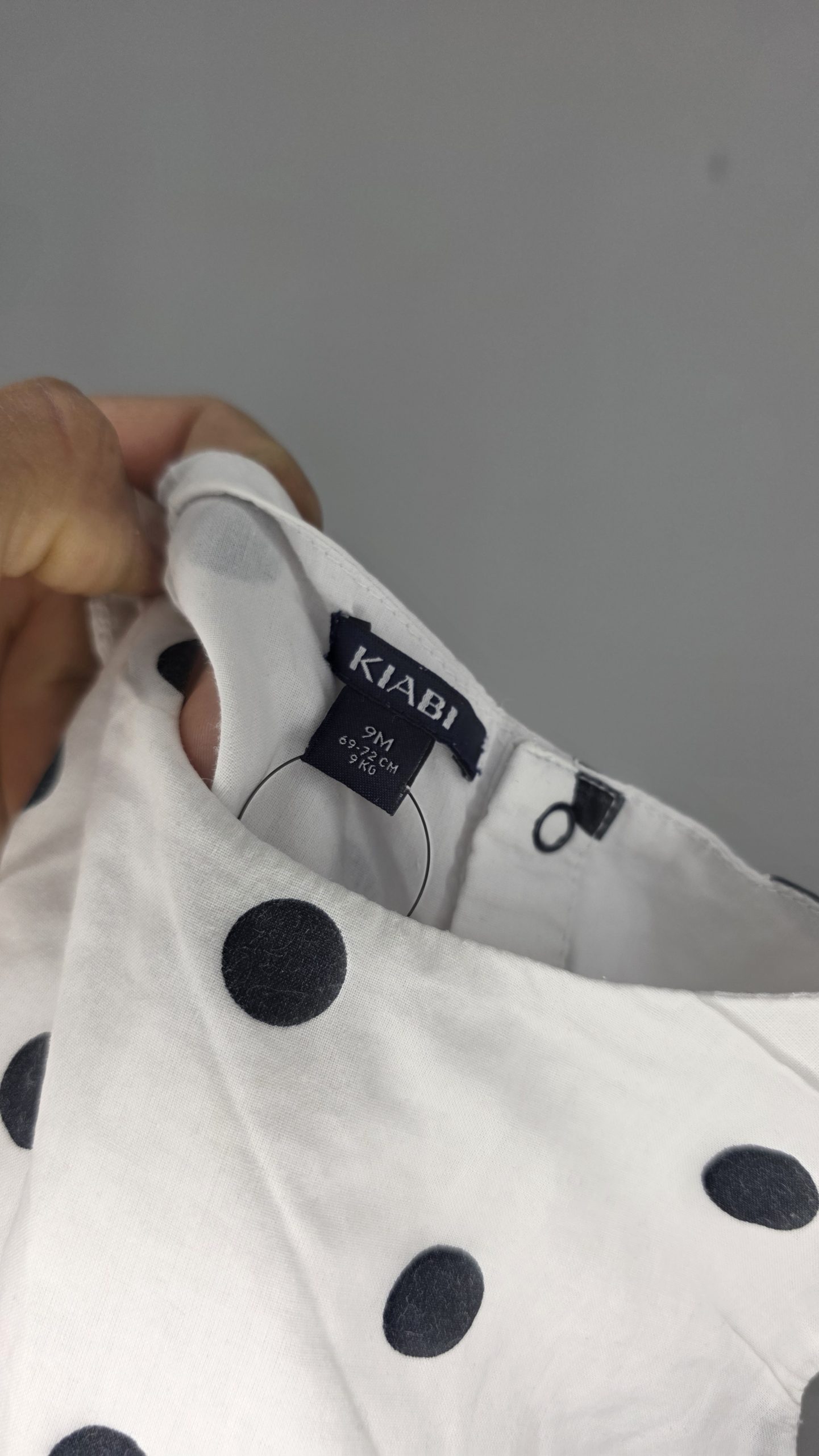 Robe Robe Blanc, Bleu Fille 9 Mois Kiabi 2 - Étiquette