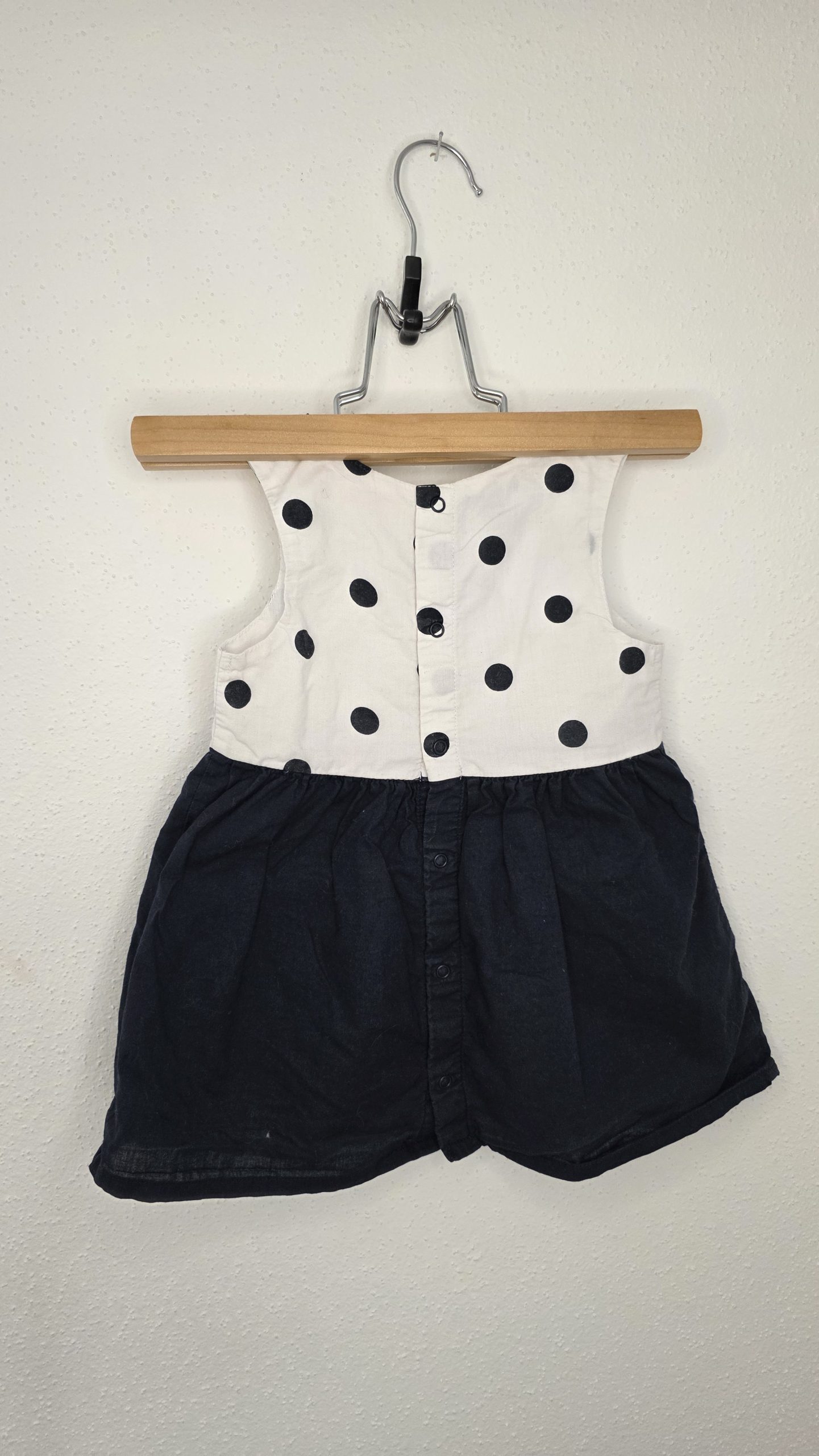 Robe Robe Blanc, Bleu Fille 9 Mois Kiabi 2 - Vue de dos