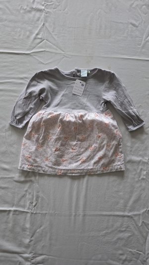 Robe Gris Fille 9 Mois Disney - Vue de face