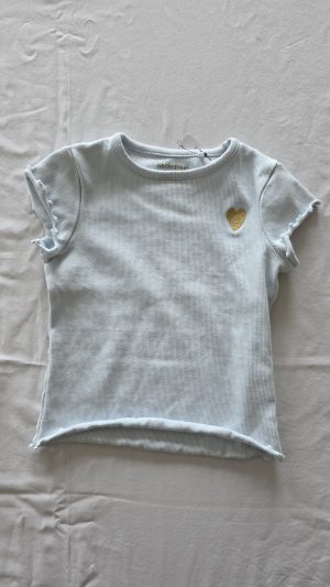 T-shirt Bleu Fille 3 Ans Orchestra - Vue de face