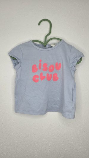 T-shirt Bleu Fille 9 Mois Tape à l'oeil - Vue de face