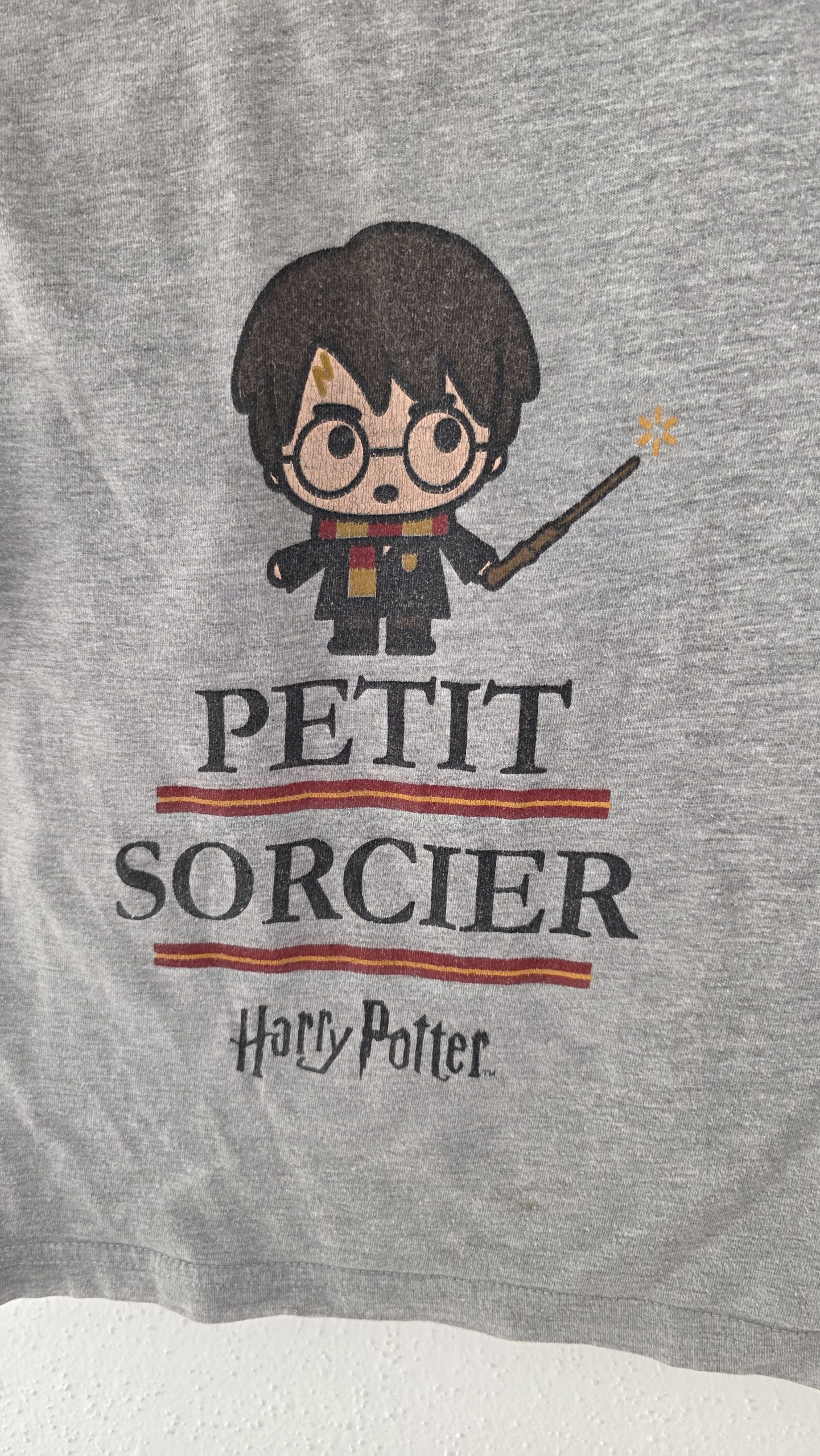 T-shirt T-shirt Gris Garçon 5 Ans - Détail