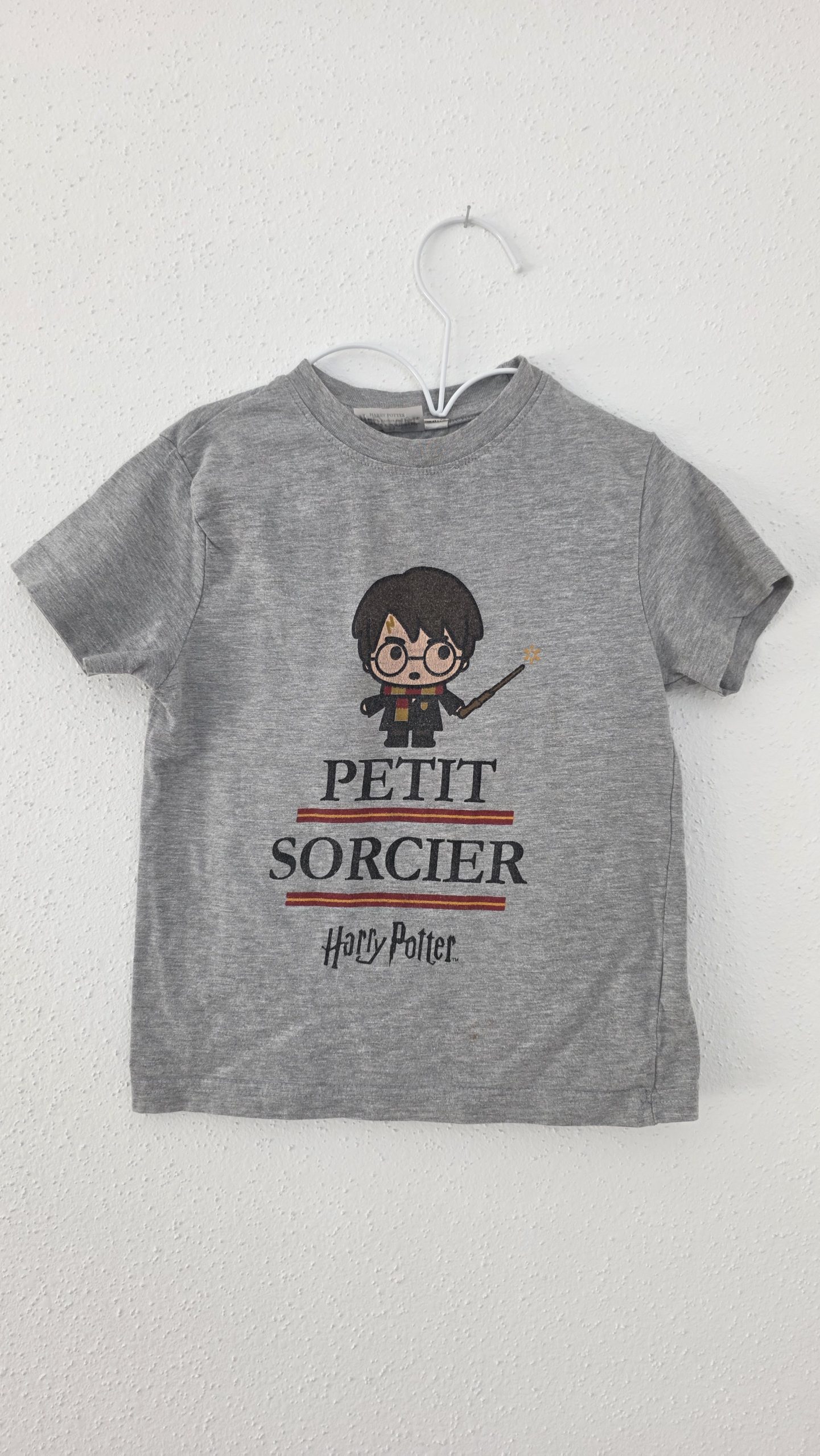 T-shirt T-shirt Gris Garçon 5 Ans - Vue de face